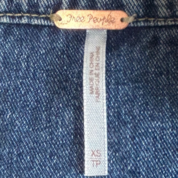 Free People Jacket - Denim with knit sleeves/hood - XS - Picture 12 of 17